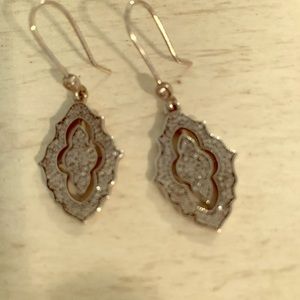 Pandora sparking cz Filigree style dangle earrings